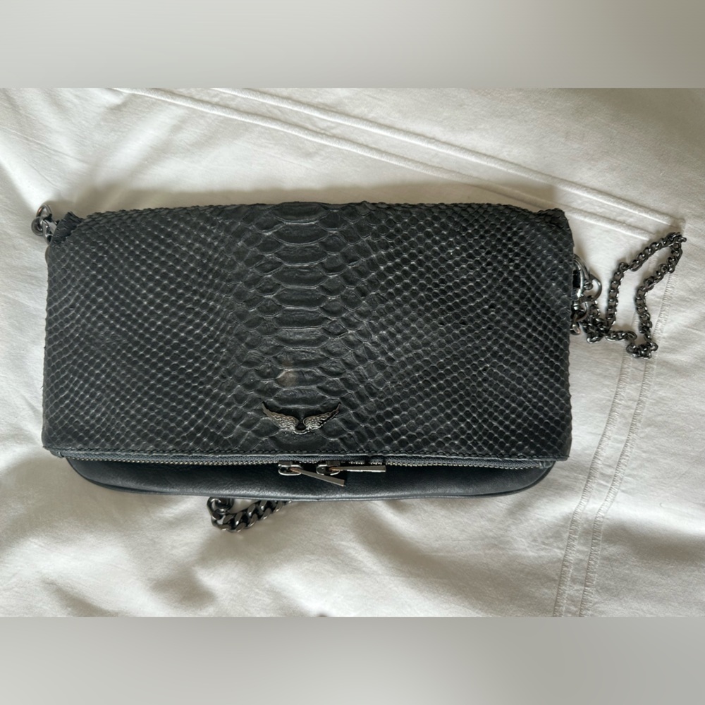 ZADIG & VOLTAIRE crocodile-embossed crossbody bag